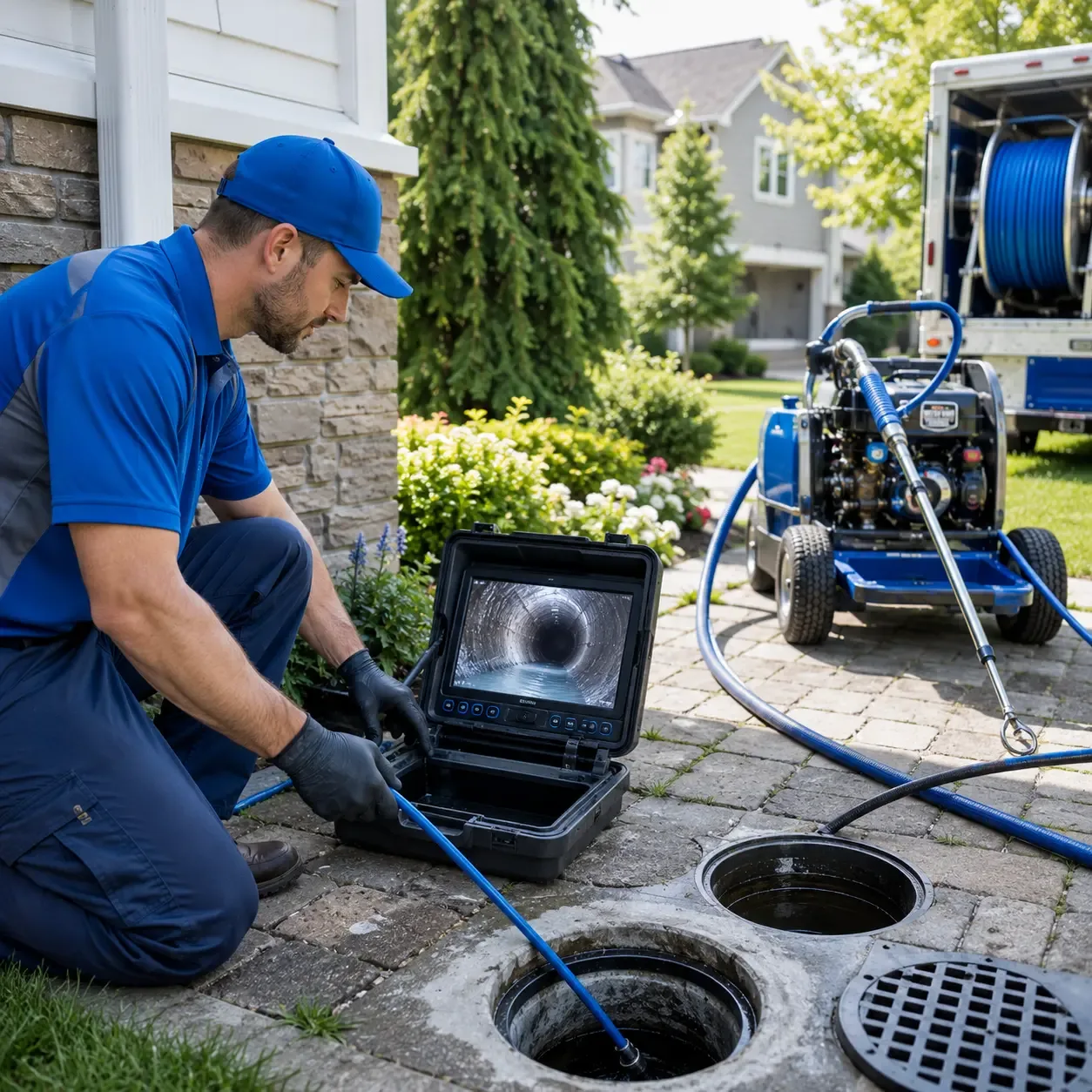 Outdoor drain cleaning professionals serving Womelsdorf, PA