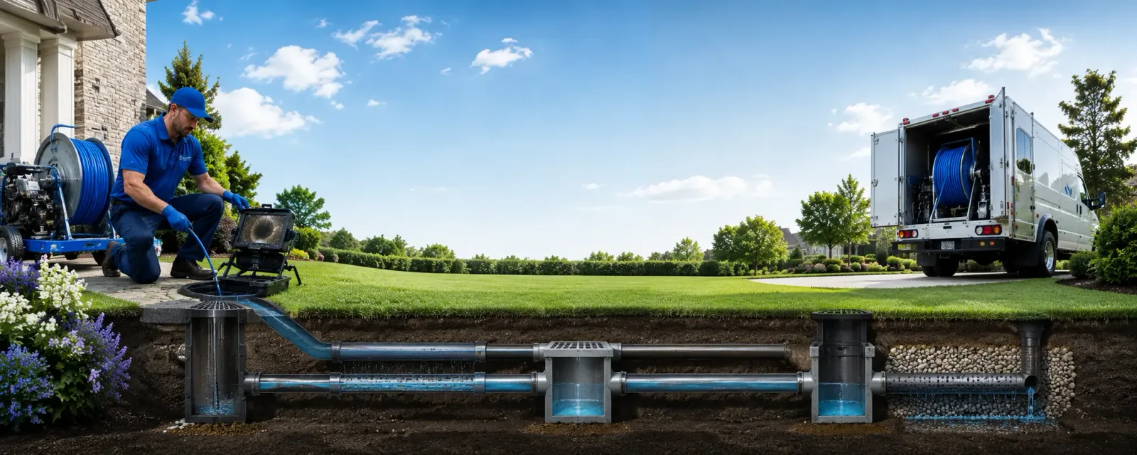 Outdoor drain cleaning information for Womelsdorf, PA
